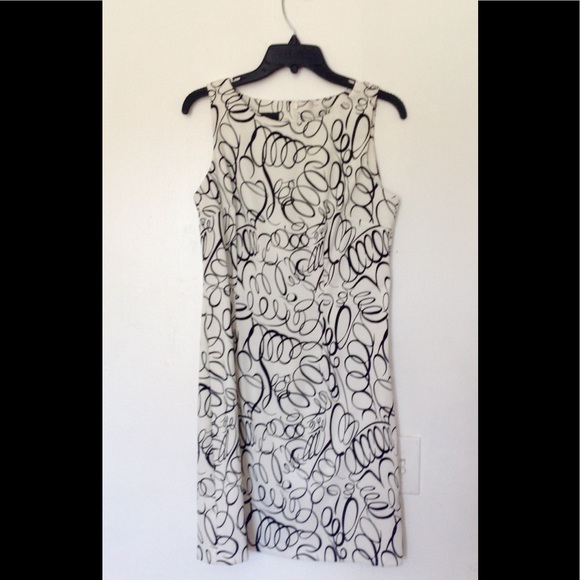 AB Studio Dresses & Skirts - AB Studio white w/black scroll dress